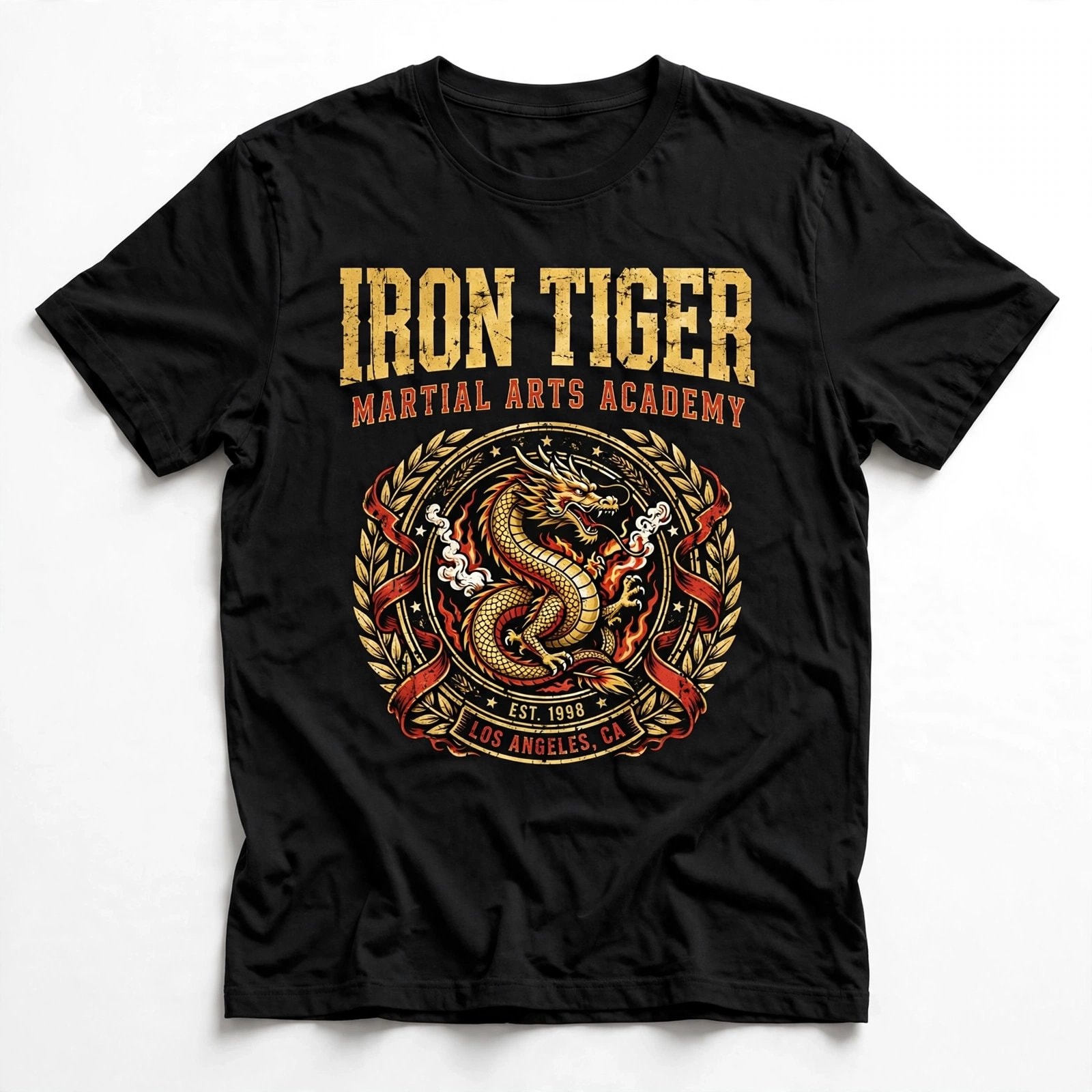 Martial Arts Academy Shirt – Custom Gym Name & Year Tee